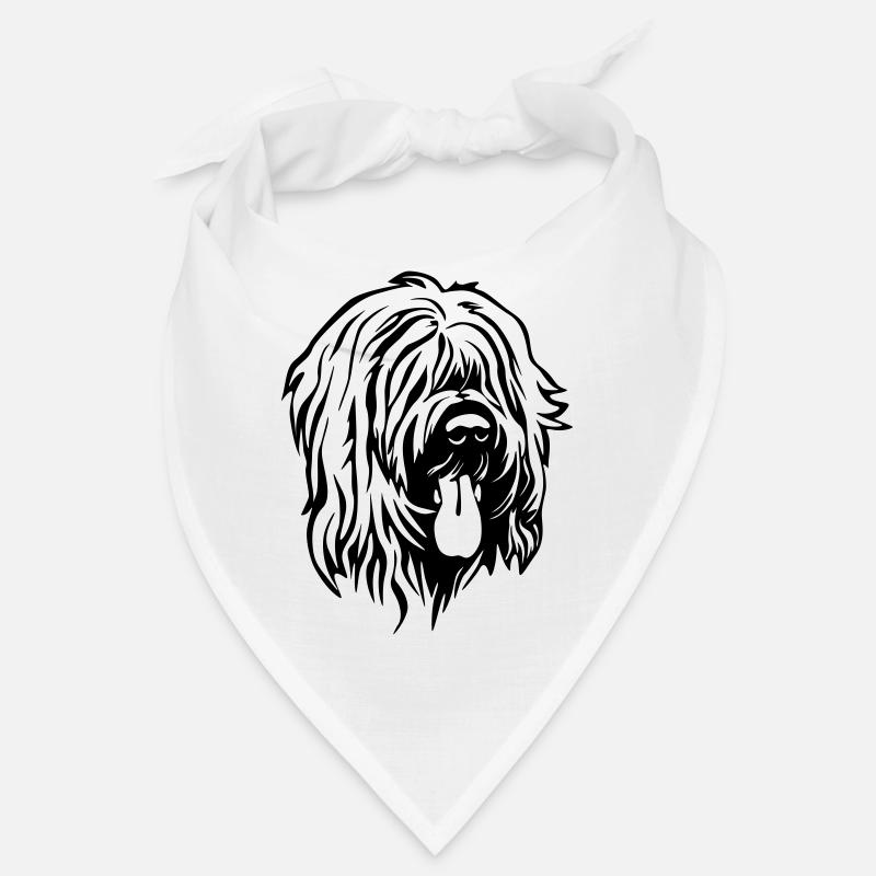 Briard Kopf Bandana