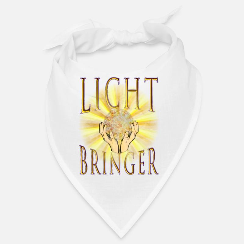LICHTBRINGER - Lichtkugel, Licht, Schein - Bandana - Weiß