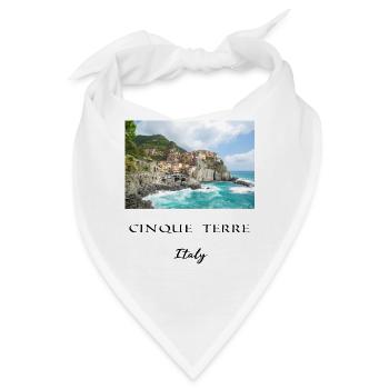 Cinque Terre - Italy - Bandana - Weiß - Vorne