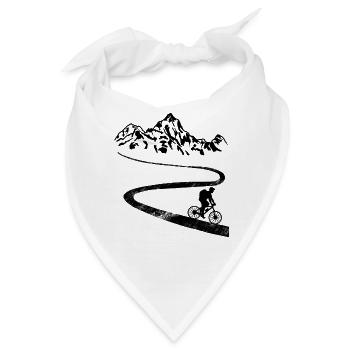 Fahrrad Drahtesel Rennrad Zweirrad - Bandana - Weiß - Vorne
