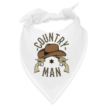 Country man - Bandana - Weiß - Vorne