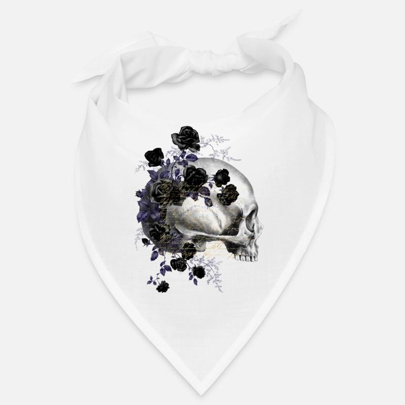Nuit fleur goth goth goth mort mort skull punk Bandana