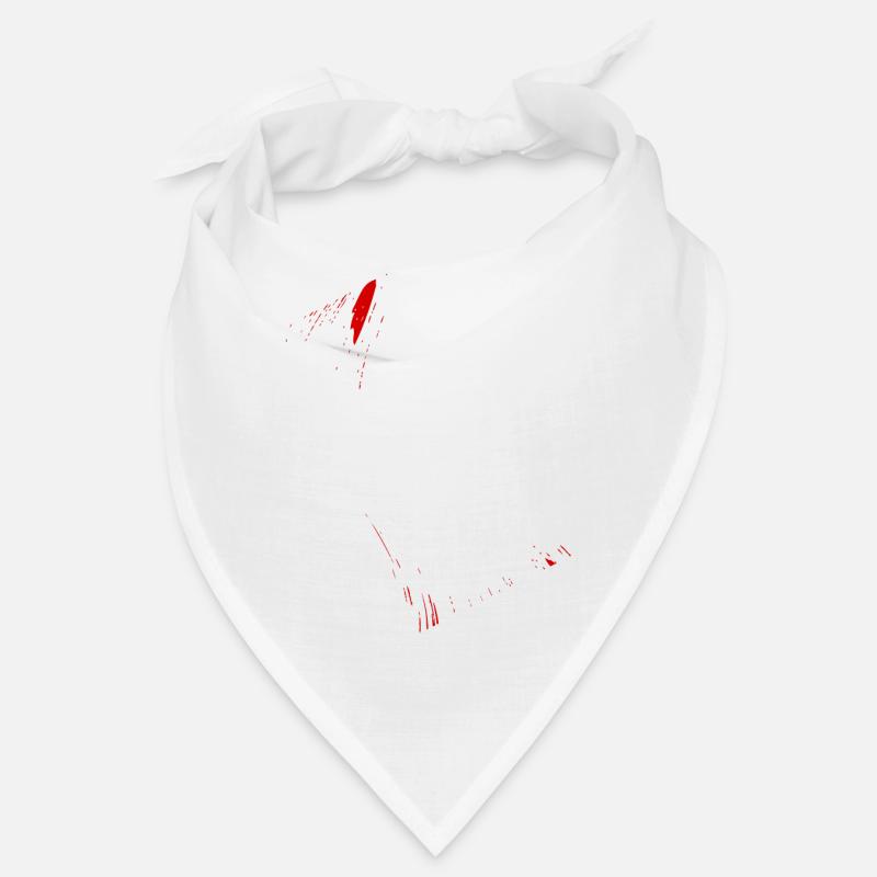 Abstract Spots / Line / Red / Pattern / Nature Bandana