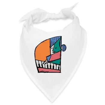 Pianist - Bandana - Weiß - Vorne