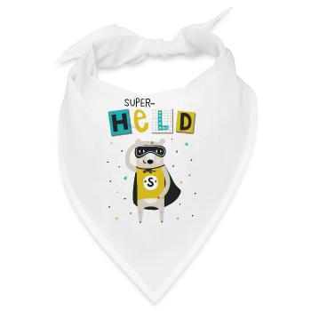 superheld - Bandana - Weiß - Vorne