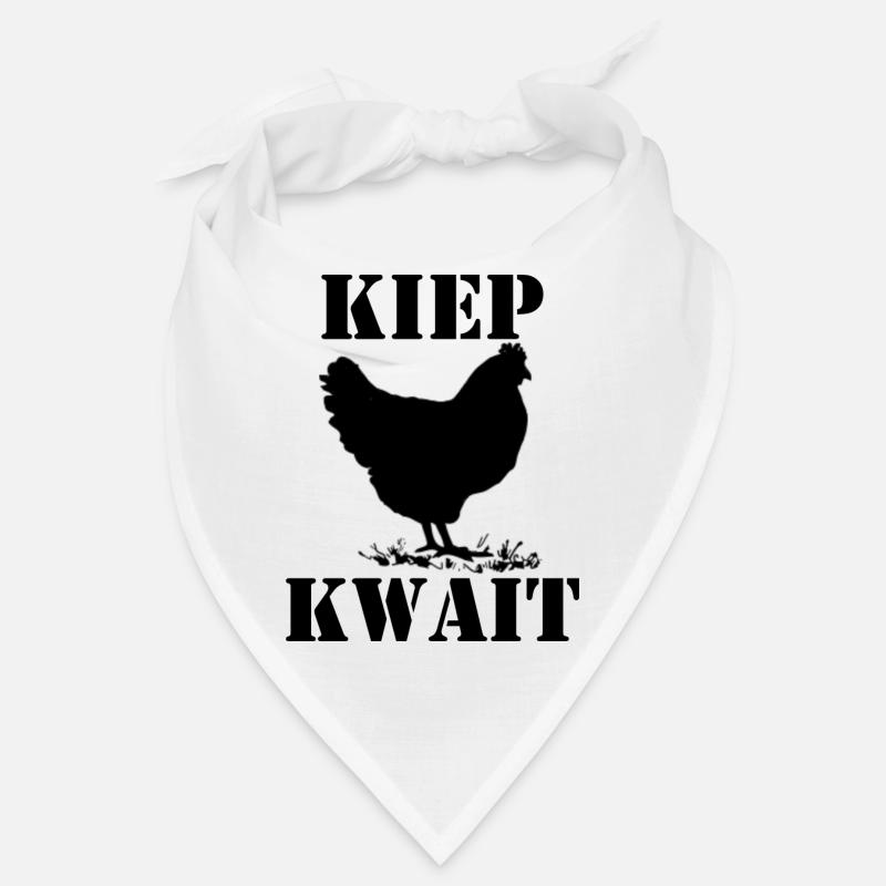 kwait basculant, taisez-vous Brabants - Bandana - blanc