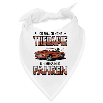Therapie Autofahren - Bandana - Weiß - Vorne