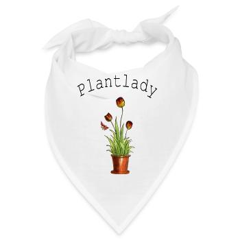 Blumen Lady - Bandana - Weiß - Vorne