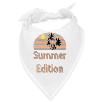Summer Edition / Sommer / Meer / Trend / Sprüche - Bandana - Weiß - Vorne
