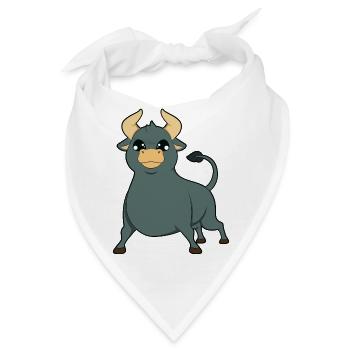 Stier Bulle - Bandana - Weiß - Vorne