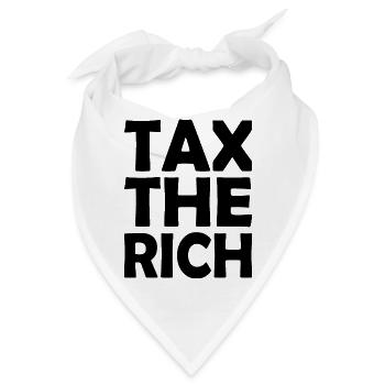Tax the rich - Bandana - Weiß - Vorne