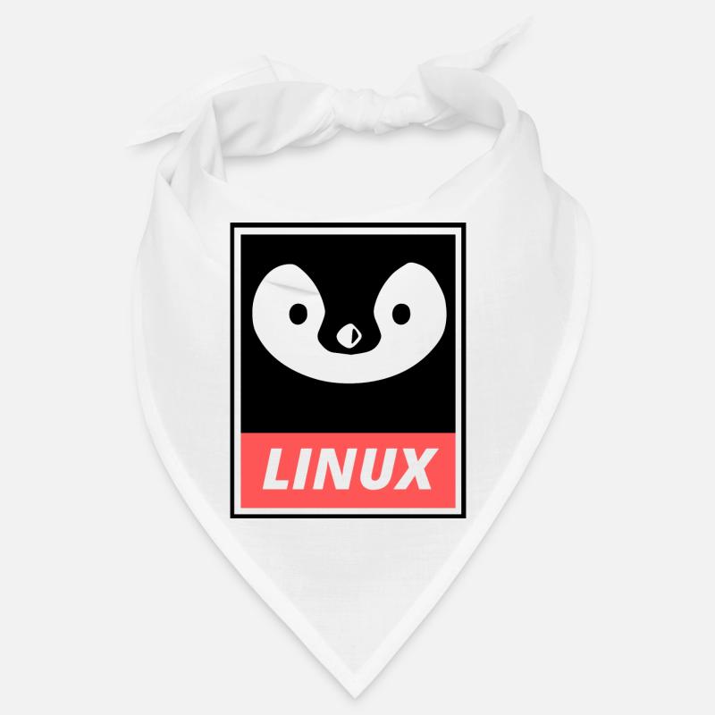 Linux Tux - Bandana - Weiß