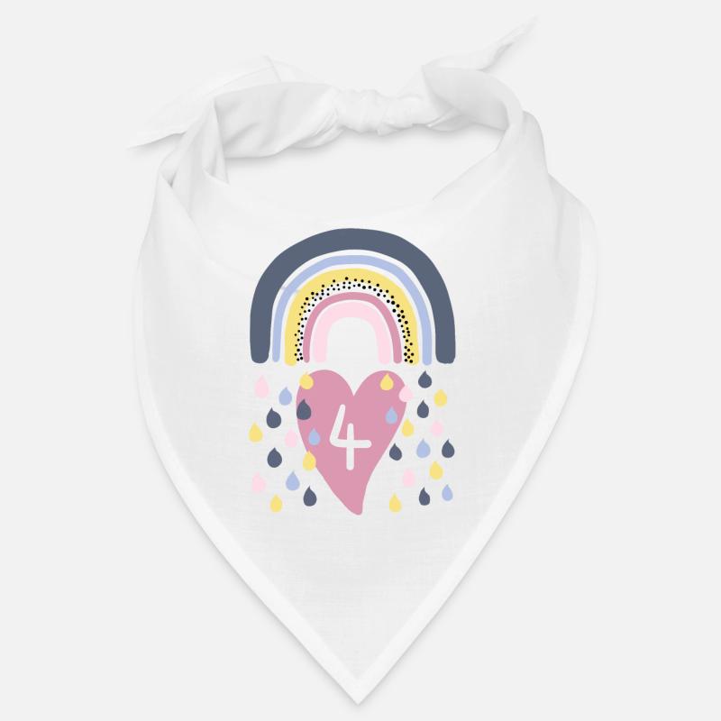 Rainbow 4th Birthday Bandana