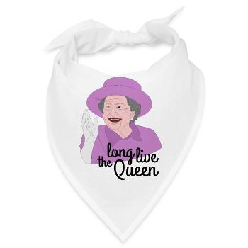 Lang lebe die Königin Elisabeth II - Bandana - Weiß - Vorne