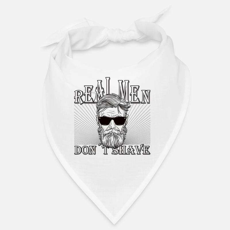 Real men don´t shave Bart Hip Oberlippenbart Bandana