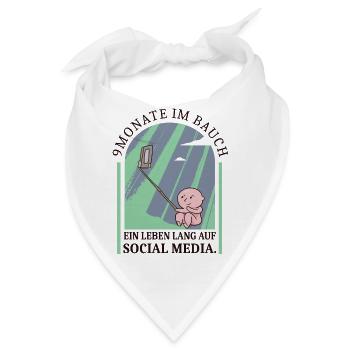 Social Media Baby - Bandana - Weiß - Vorne