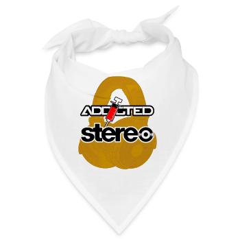 Addicted Stereo V2 - Bandana - Weiß - Vorne