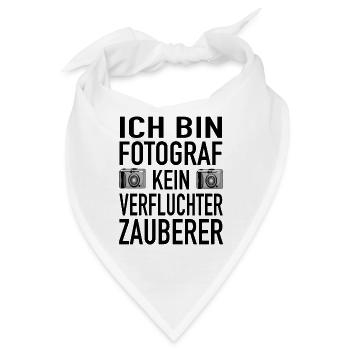 Fotograf Zauberer Fotografie Spiegelreflexkamera - Bandana - Weiß - Vorne