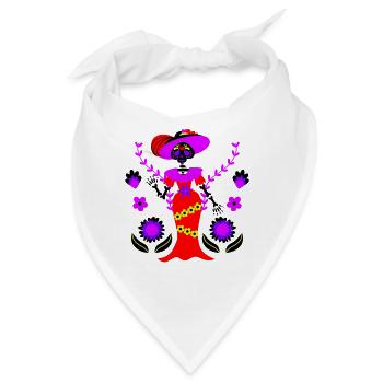 Día del muerto - Bandana - Weiß - Vorne