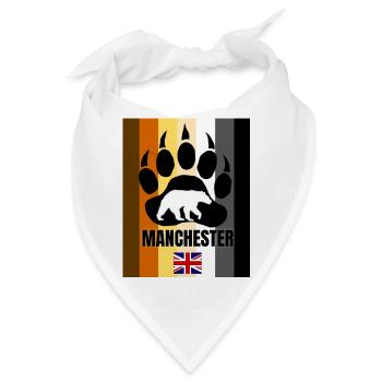 Manchester Schwul - Bandana - Weiß - Vorne