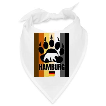 Hamburg Schwuler Bär - Bandana - Weiß - Vorne