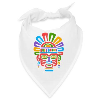 Kultur der Inkas, Mayas und Azteken - Bandana - Weiß - Vorne