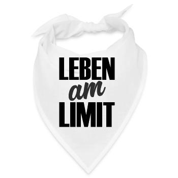 Leben am Limit - Bandana - Weiß - Vorne