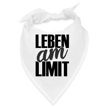 Leben am Limit - Bandana - Weiß - Vorne
