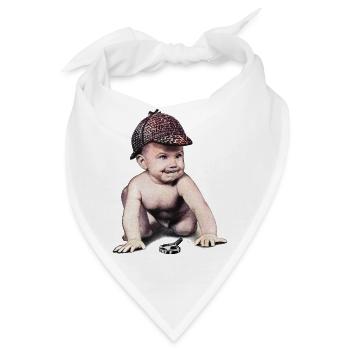 Baby Sherlock Holmes - Bandana - Weiß - Vorne