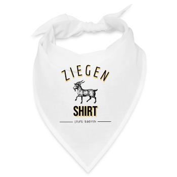 Produkt im Ziegen Shirt Design - Bandana - Weiß - Vorne