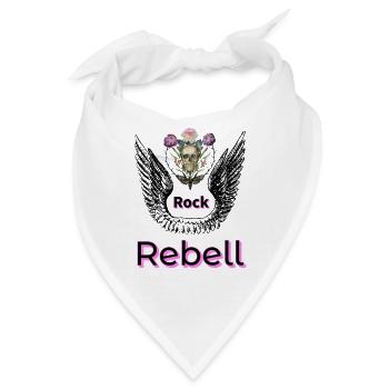 Rock Rebell - Bandana - Weiß - Vorne