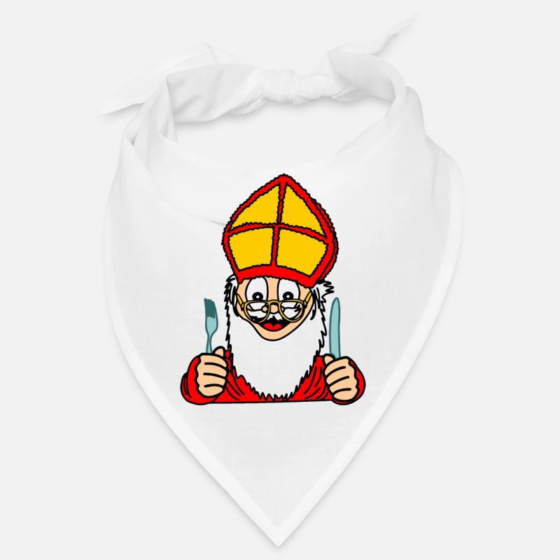 Sinterklaas with knife and fork Bandana