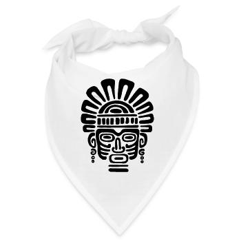 Kultur der Inkas, Kopf Symbol - Bandana - Weiß - Vorne