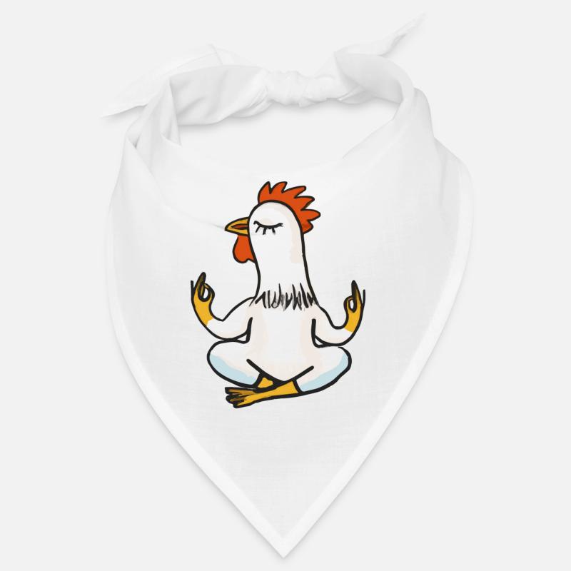 Huhn Hahn Yoga Lustig Geschenkidee Bandana