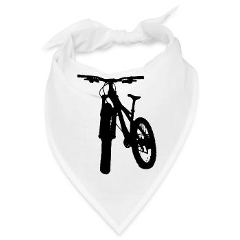 Fahrrad Vektor Mountainbike - Bandana - Weiß - Vorne
