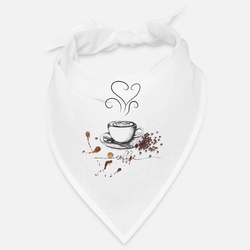 Tasse à café et conception de grains Bandana