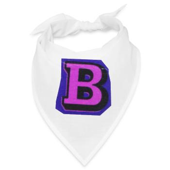 Typografie Buchstabe B - Bandana - Weiß - Vorne