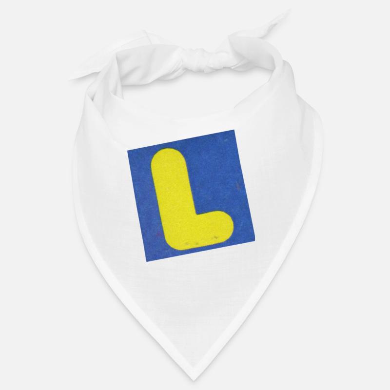 Retro Buchstabe L Bandana