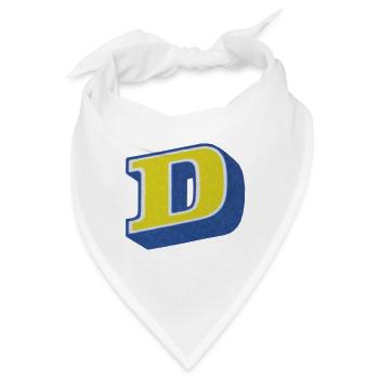 Buchstabe D Typografie - Bandana - Weiß - Vorne