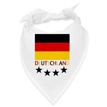Deutschland - Bandana - Weiß - Vorne