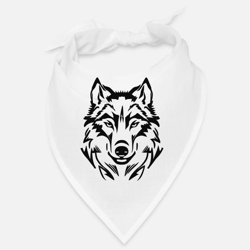 Cool graphic wolf, wolf's head Bandana