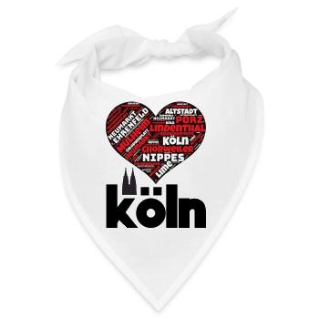 Köln - Bandana - Weiß - Vorne