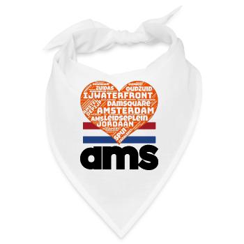 Amsterdam - Bandana - Weiß - Vorne
