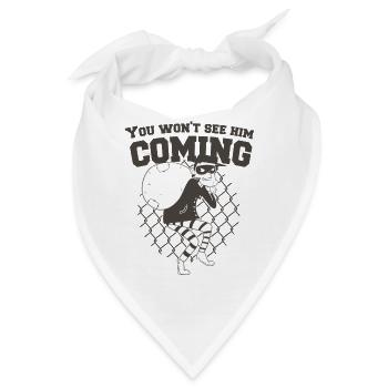 Dieb Maske Shirt Bandit you wont see him coming - Bandana - Weiß - Vorne