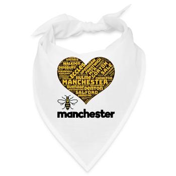 Manchester - Bandana - Weiß - Vorne