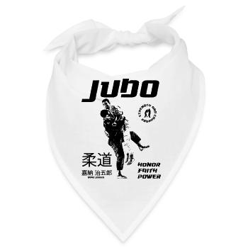 Judo Wurfdesign mit Kano Jigoro  - Bandana - Weiß - Vorne