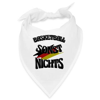 Basketball sonst Nichts, mit Leib und Seele Fan - Bandana - Weiß - Vorne