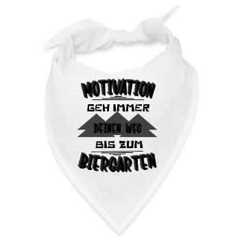 Motivation geh Deinen Weg - Bandana - Weiß - Vorne