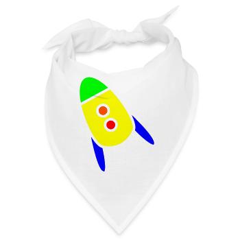 Raketenkind ok - Bandana - Weiß - Vorne