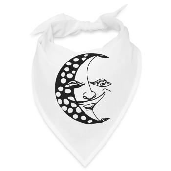 Der Mond hat zwei Gesichter - Bandana - Weiß - Vorne